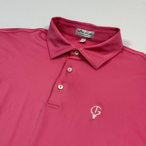 Peter Millar Other - Peter Millar Polo Shirt Mens Large Pink Summer Comfort Golf Performance Stretch